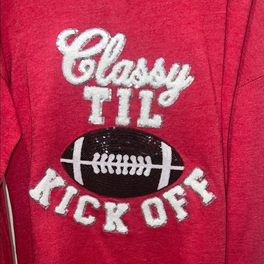 Red Football Sweatshirt NWT